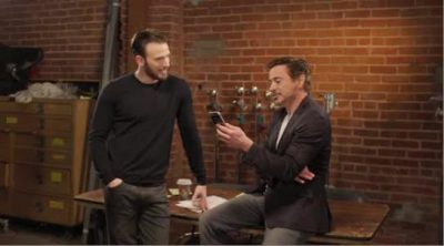 Robert Downey Jr. and Chris Evans ask Stan Lee to pick a side in 'Civil War'