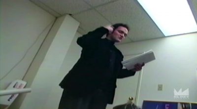 Tarantino reads from a first draft of the script of 'Kill Bill: Volume 1'