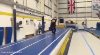 Tom Holland's acrobatics