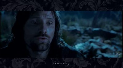 'The Lord of the Rings: The Fellowship of the Ring' Aragorn sing a song