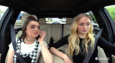 'Carpool Karaoke' with Maisie Williams and Sophie Turner