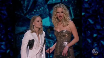 Oscars 2018: Jodie Foster and Jennifer Lawrence introduce Best Actress award
