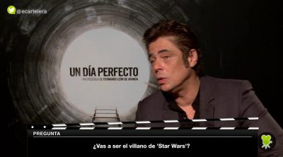 Benicio Del Toro: "In movies we're in search of the truth and entertainment"