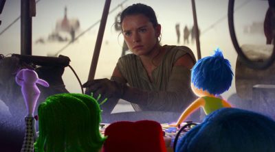 The characters from 'Inside Out' react to 'Star Wars: The force awakenes' trailer