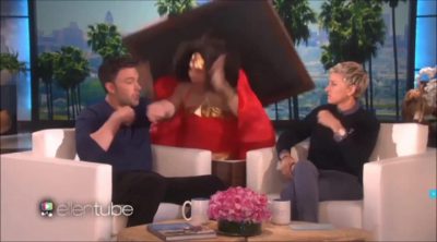Ben Affleck's scare at Ellen DeGeneres Show