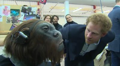 British Princes meet the 'Star Wars: Episode VIII' set